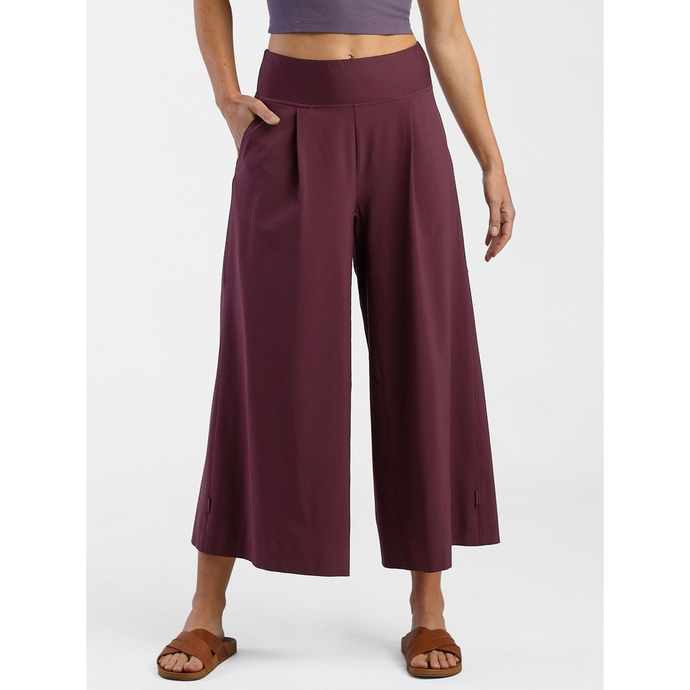 Title Nine Round Trip Wide Leg Pants Womens Medium Elderberry Purple Convertible